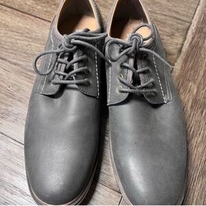 JF J.Ferrar Charcoal Men's Oxfords